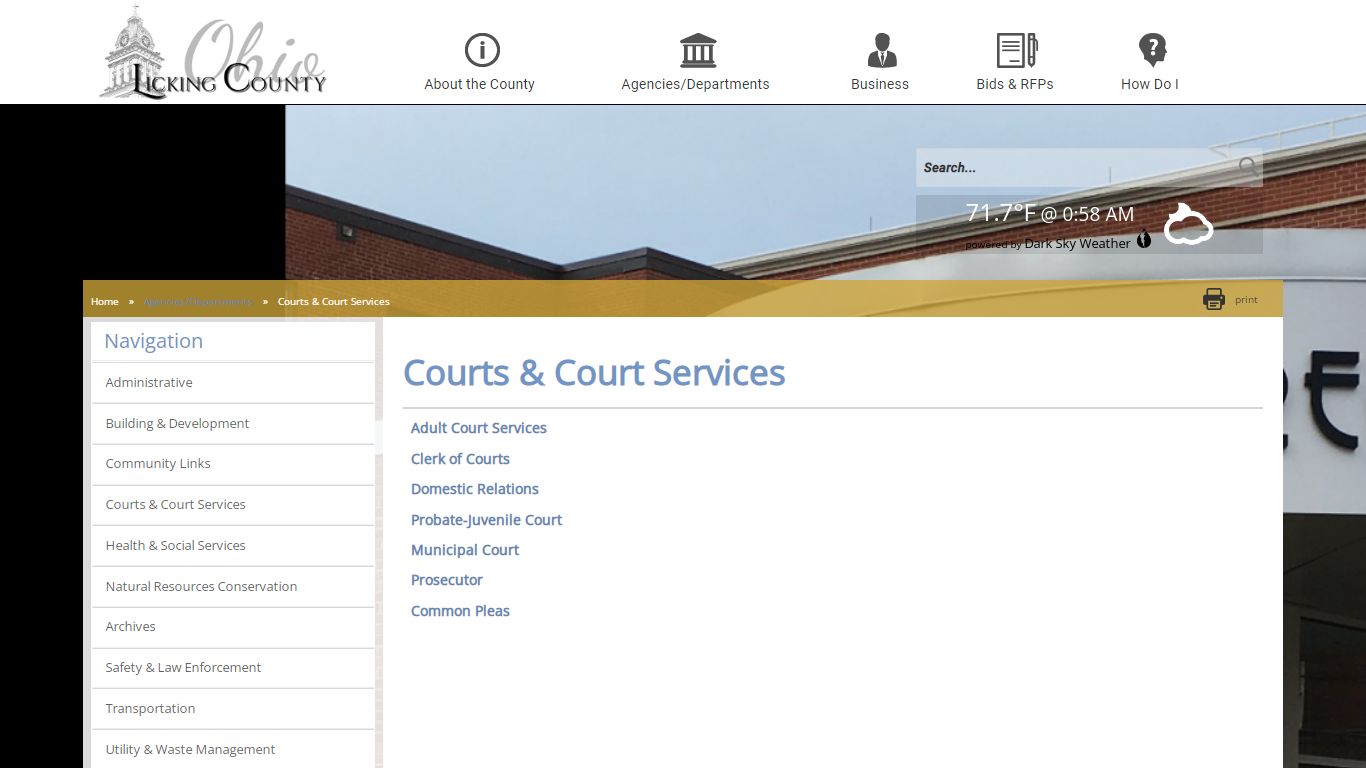 Licking County - Courts & Court Services